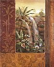 Vivian Flasch Tropical Waterfall I painting